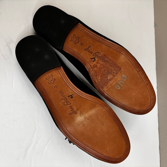 New Sam Edelman Dark Navy Leather Loafers Slip On Low Heel Tasseled Size 6 - Picture 13 of 14